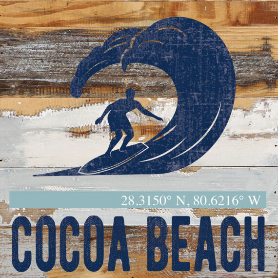 Surf Icon / Reclaimed Wood Wall Decor