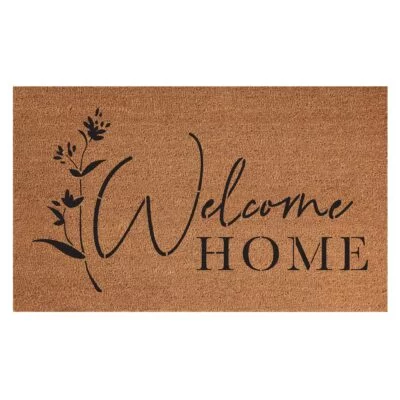 Welcome Home / 18x30 Indoor/Outdoor Coir Mat