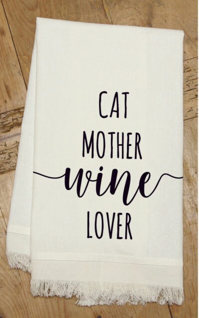 Cat Mother Wine Lover / Kitchen Towel