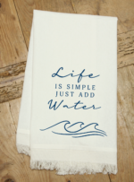 Life is simple, just add water / Natural Kitchen Towel