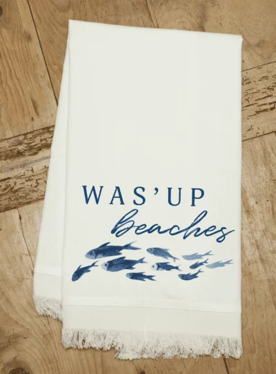 Was' Up Beaches / Natural Kitchen Towel
