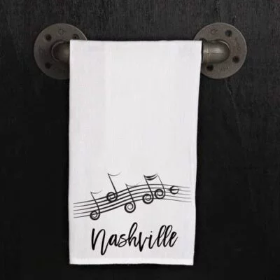 NASHVILLE (Music score sketch) / Natural Kitchen Towel