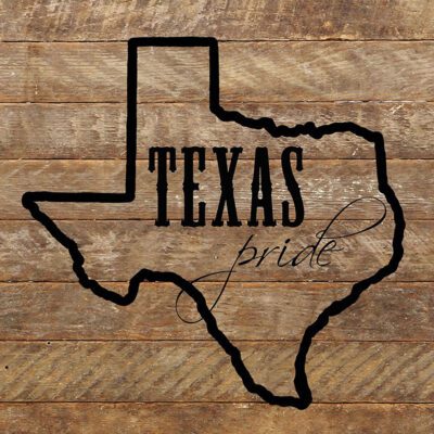 Texas pride (outline of Texas) / 10"x10" Reclaimed Wood Sign