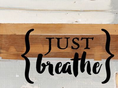 Just Breathe / 8x6 Reclaimed Wood Wall Art