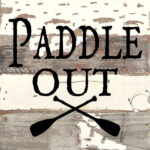 Paddle Out / 8x8 Reclaimed Wood Wall Art