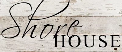 Shore House / 14"x6" Reclaimed Wood Sign