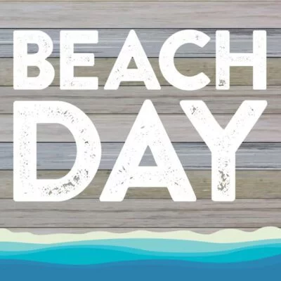 Beach Day / 12x12 Indoor/Outdoor Recycled Plastic Wall Art