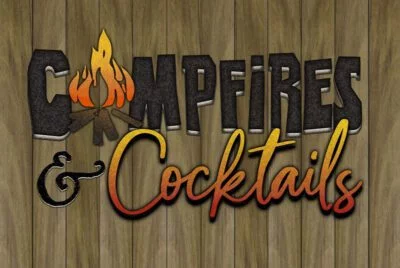 Campfires and Cocktails / 12x8 Indoor/Outdoor Recycled Plastic Wall Art