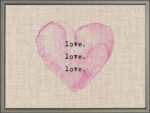 Love love love / 24"x18" Framed Canvas