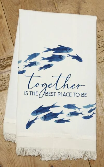 Together is the best place to be / (MS Natural) Kitchen Tea Towel