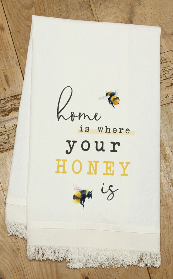 Home is where you honey is / (MS Natural) Kitchen Tea Towel