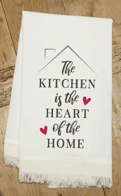 The kitchen is the heart of the home / (MS Natural) Kitchen Tea Towel