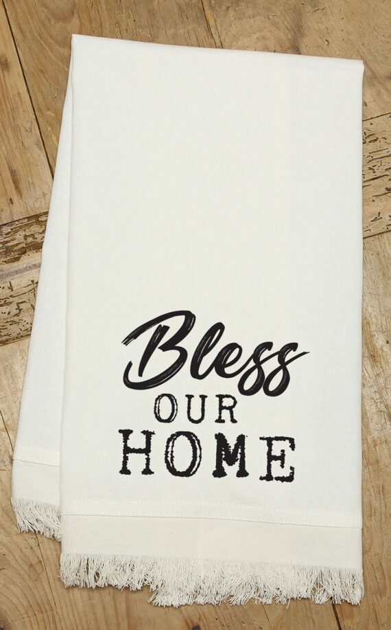 Bless our home / (MS Natural) Kitchen Tea Towel