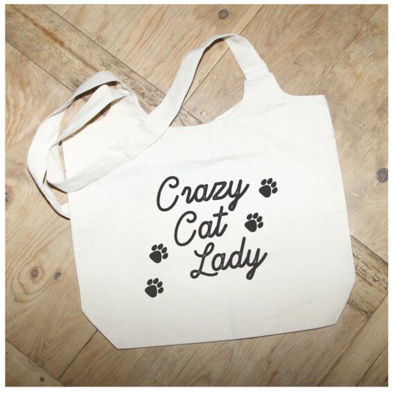 Crazy cat lady / Natural Tote Bag
