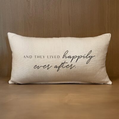 And they lived happily ever after / (MS Natural) Lumbar Pillow Cover