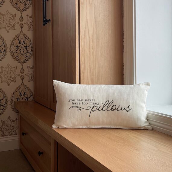 You can never have too many pillows / (MS Natural) Lumbar Pillow Cover