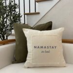 Namastay in bed / Pillow Cover