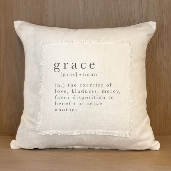 Grace definition / Pillow Cover
