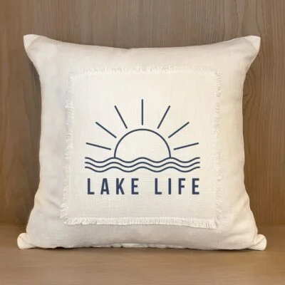 Lake Life / (MS Natural) Pillow Cover