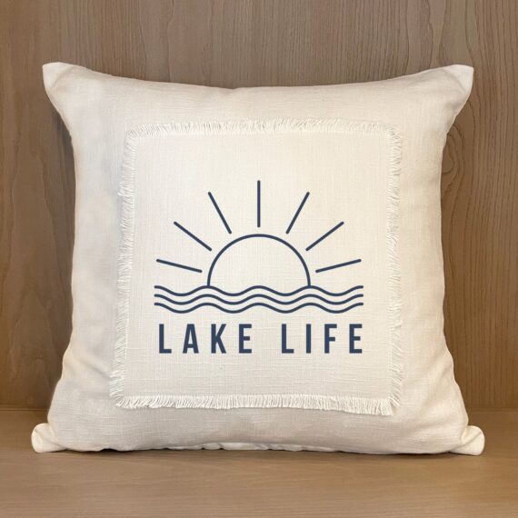 Lake Life / (MS Natural) Pillow Cover