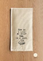 How do I like my eggs? Umm, in a cake. / Natural Kitchen Towel