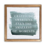 Gratitude sweetens even the smallest of moments 6x6 Pulp Paper Wall Décor