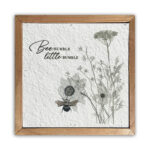 Bee humble little bumble 6x6 Pulp Paper Wall Décor