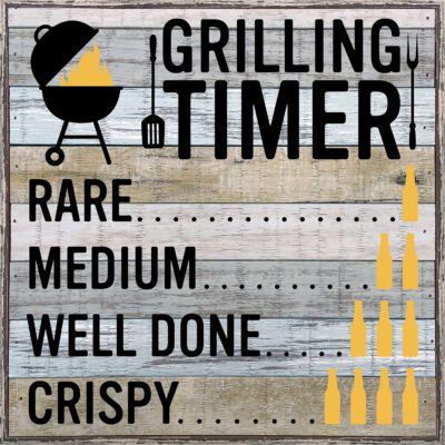 Grilling Timer 12x12 Charleston Polystyrene Wall Décor