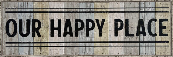 Our Happy Place 18x6 Charleston Polystyrene Wall Décor