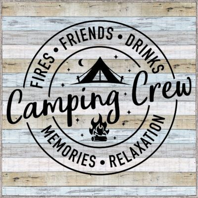 Camping Crew 22x22 Charleston Polystyrene Wall Décor