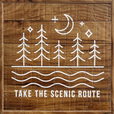 Take the scenic route 8x8 Old Forge Polystyrene Wall Décor