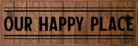 Our Happy Place 18x6 Old Forge Polystyrene Wall Décor
