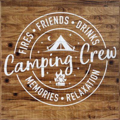 Camping Crew 22x22 Old Forge Polystyrene Wall Décor