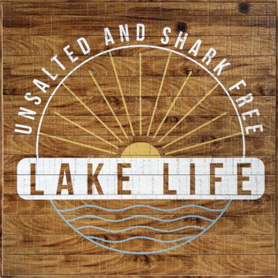 Lake Life 22x22 Old Forge Polystyrene Wall Décor