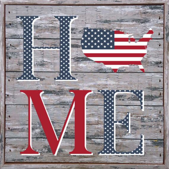 Home with America 8x8Sandpiper Polystyrene Wall Décor