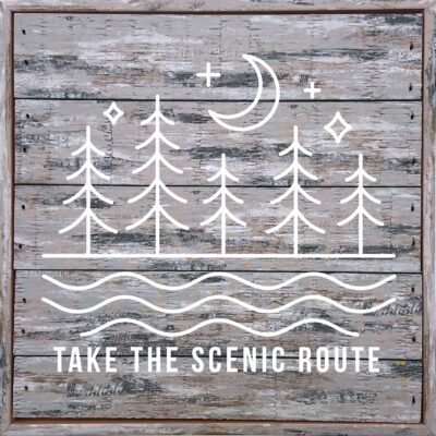 Take the scenic route 8x8Sandpiper Polystyrene Wall Décor