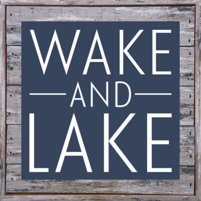 Wake and Lake 8x8Sandpiper Polystyrene Wall Décor