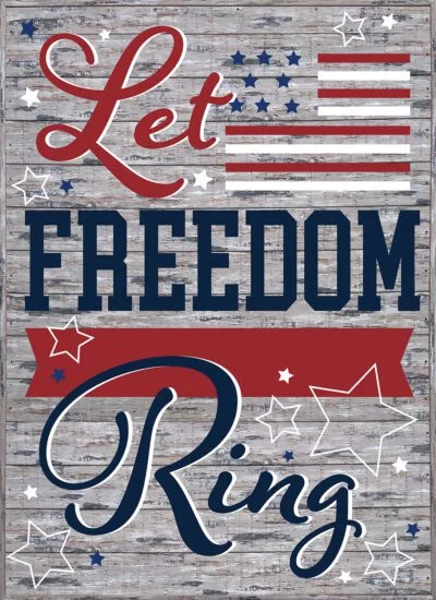 Let Freedom Ring 16x22 Sandpiper Polystyrene Wall Décor