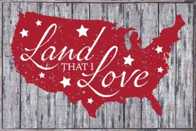 Land That I Love  18x12 Sandpiper Polystyrene Wall Décor