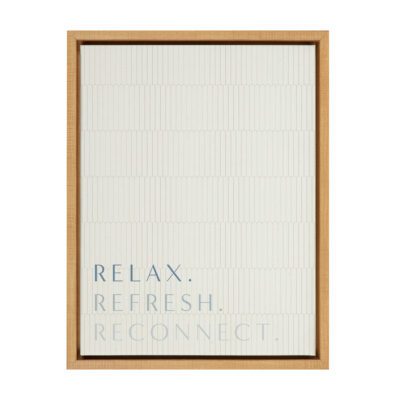 14x18 Framed Canvas- Relax - Seaside Canyon Collection