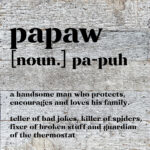 Papaw definition 10x10 Natural Reclaimed Wood Wall Décor